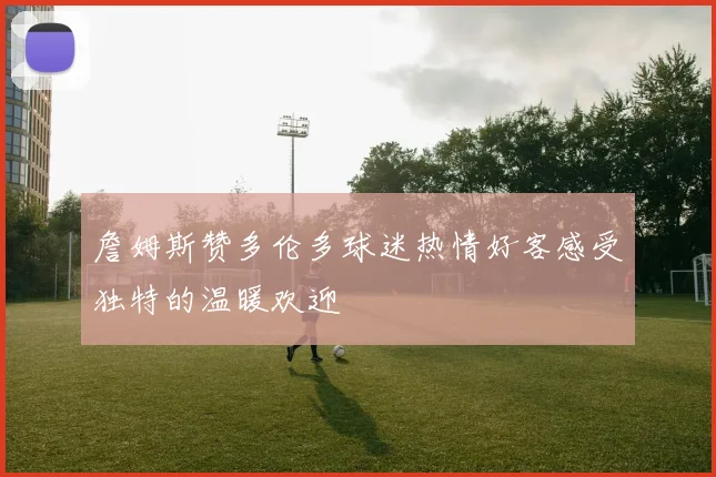 詹姆斯赞多伦多球迷热情好客感受独特的温暖欢迎